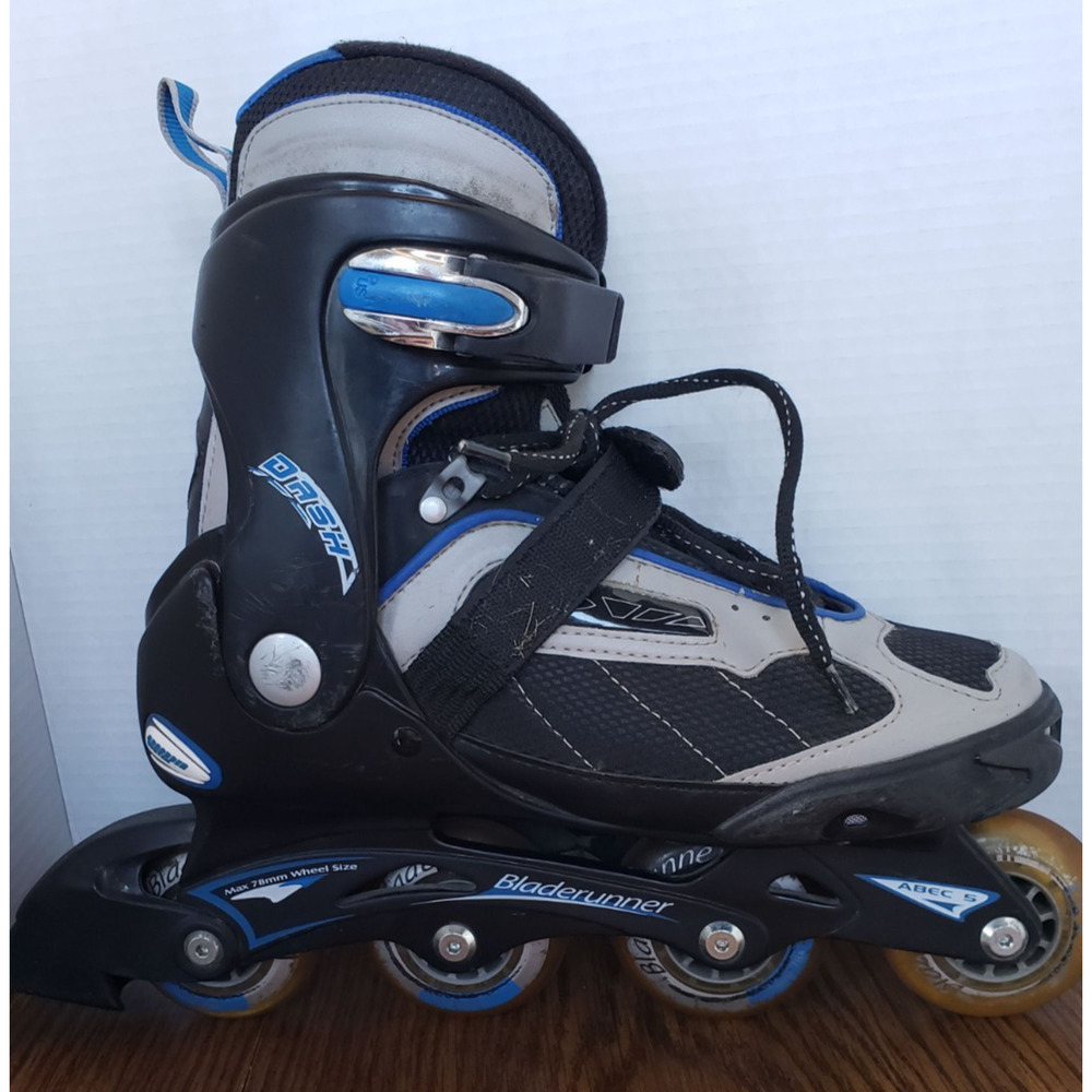 Bladerunner Black And Grey Dash 100 Size 8 Adjustable Inline Skates - Picture 9 of 13